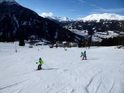 Pista per principianti alla stazione a valle presso il Lisslift