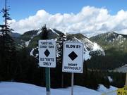 Indicazioni sulle piste a Cypress Mountain