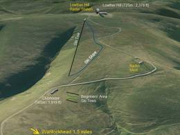 Mappa delle piste Lowther Hills