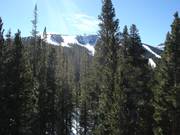 Vista verso la cima del June Mountain