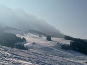 Vista sull’area sciistica Zahmer Kaiser