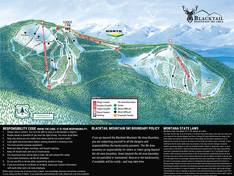 Mappa delle piste Blacktail Mountain