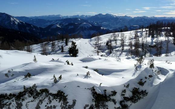 Sciare nelle Alpi dell'Ennstal