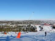 Innevamento con lance a Högfjellet