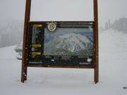 Mappa delle piste nel comprensorio sciistico