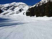 Pista facile e larga presso la Obere Karbahn I