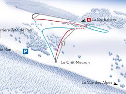 Comprensorio sciistico Le Crêt-Meuron - Fontaines (Les Gollières)