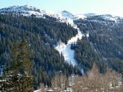 Vista sulla difficile Spinale Direttissima