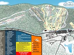 Mappa delle piste Greek Peak