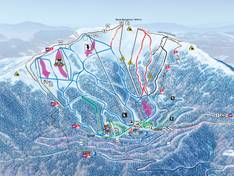 Mappa delle piste Aillons-Margériaz