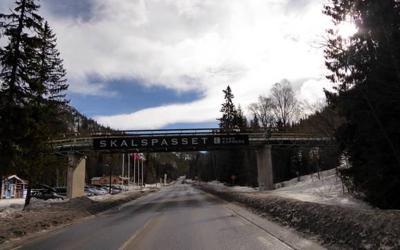Vemdalen: Accesso nei comprensori sciistici e parcheggio – Accesso, parcheggi Vemdalsskalet