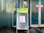 Tabellone informativo all’ingresso