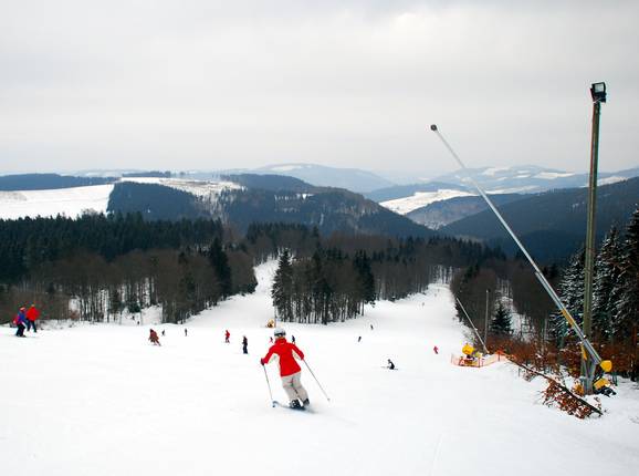 Vista dalla stazione a monte