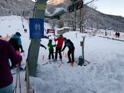 Personale dedicato agli impianti di risalita per principianti