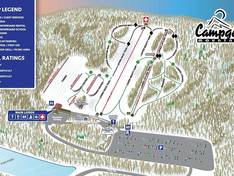Mappa delle piste Campgaw Mountain