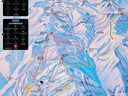 Mappa delle piste Valle Nevado
