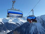 Bendolla-Col du Pouce - 6pers.| Seggiovia ad alta velocità (ad agganciamento automatico) con cupole di protezione