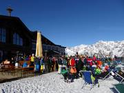 Après-ski al Giggijoch prima della discesa a valle