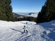 Discesa facile dalla vetta