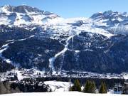 Vista sulla difficile Spinale Direttissima