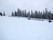 Pista di esercitazione con tappeto mobile presso la stazione a monte