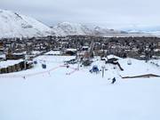 Piste per la stazione a valle della funivia