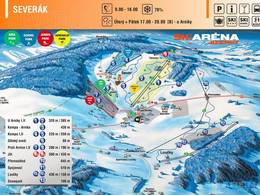 Mappa delle piste Severák