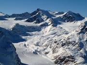 Vista sul Pitztaler Gletscher dal Tiefenbachferner