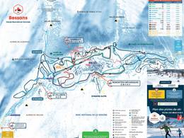 Mappa delle piste Val d'Arc - Bessans