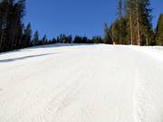 Discesa difficile Geols fino alla stazione a valle della Panoramabahn Geols