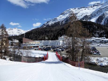 Engadin St. Moritz: Accesso nei comprensori sciistici e parcheggio – Accesso, parcheggi St. Moritz - Corviglia