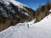 Discesa a valle verso Pill (Untergurgl)