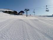 Pista appena preparata a Hovden