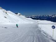 Discesa facile n. 1 dal plateau del ghiacciaio fino all'Alpincenter