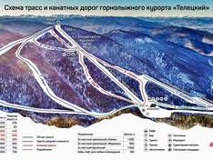 Mappa delle piste Teletskiy