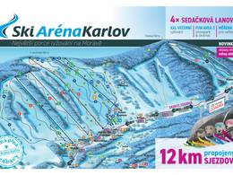 Mappa delle piste Praděd/Myšák - Malá Morávka (Ski Karlov)