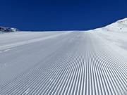 Pista appena preparata nell’area sciistica Schwemmalm