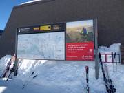 Tabellone informativo esemplare Sorebois a Zinal