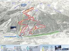 Mappa delle piste Argentera
