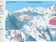 Mappa delle piste Torgnon