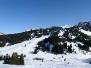 Vista sull’area sciistica di Mellau