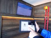 Allenamento tecnico della scuola di sci element3 nella e3 Technik Lounge