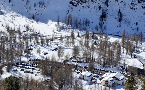 Val di Solda: Accesso nei comprensori sciistici e parcheggio – Accesso, parcheggi Sulden am Ortler (Solda all'Ortles)