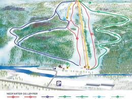 Mappa delle piste Brokke