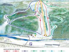 Mappa delle piste Brokke