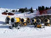 Generatori di neve alla stazione intermedia