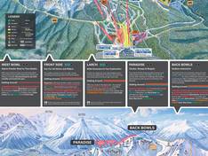 Mappa delle piste Lake Louise