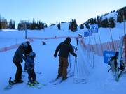 Area di esercitazione con tappeto mobile presso la stazione a monte della cabinovia