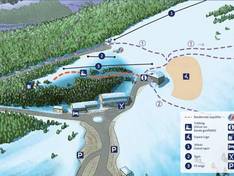 Mappa delle piste Montagne de Lure