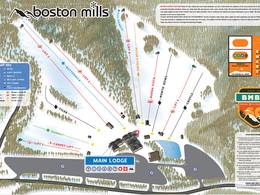 Mappa delle piste Boston Mills